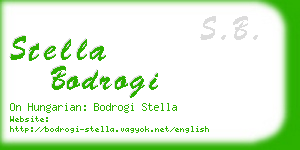 stella bodrogi business card